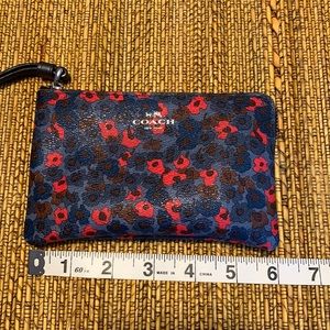 Coach wristlet with card pocket inside, used.